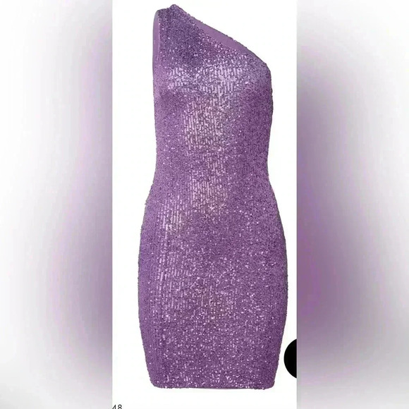 One-Shoulder Sequin Dress - Picture 3 of 16